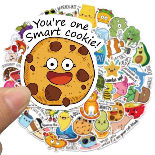 10/50PCS Reward Stickers Fun Incentive Kids Toy Sticker Cute