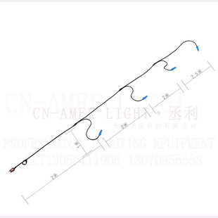 舞台灯光电源线光束灯串线电源线帕灯一拖六分接线一拖四电源线