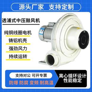 中压风机CX 隔热耐高温鼓风机工业管道吸送风机 75AH 0.75KW