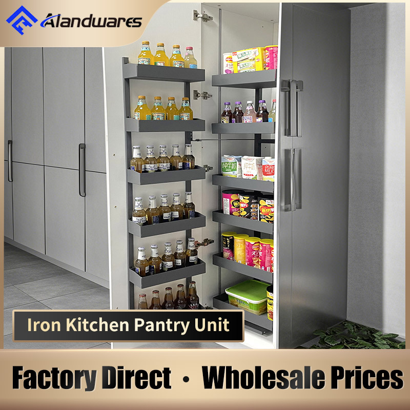 Kitchen Storage Cabinet Rack Pull Out Pantry Basket Pantry