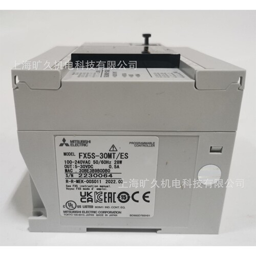 三菱IQ-F系列PLC，FX5S-30MR/ES-30MT/ES-30MT/ESS，原装全新议价