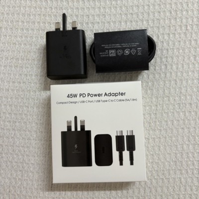 UK EP-T4510 45W Fast Charger Type C Fast Charging Wall Adapter For Samsung Galaxy C55 S23 S24 Ultra