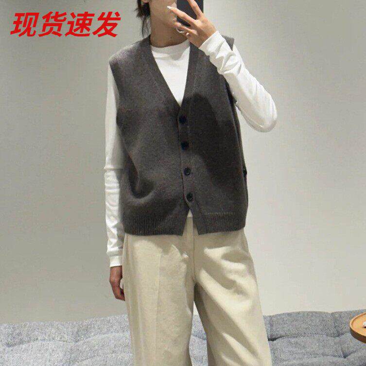 CS女装羊毛混纺薄款针织背心女