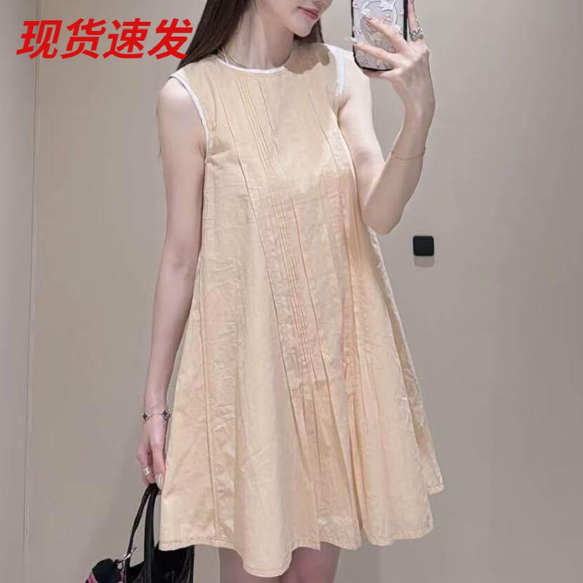 C*S女装标准版型细褶连衣裙