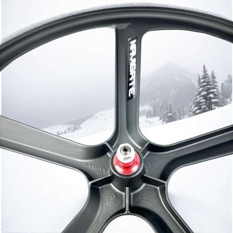 自行车公路车配件700C死飞山地轮组镁合金一体公路车轮组5刀轮毂