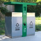 两分类垃圾桶材质户外垃圾箱小区公园果皮箱长安街桶