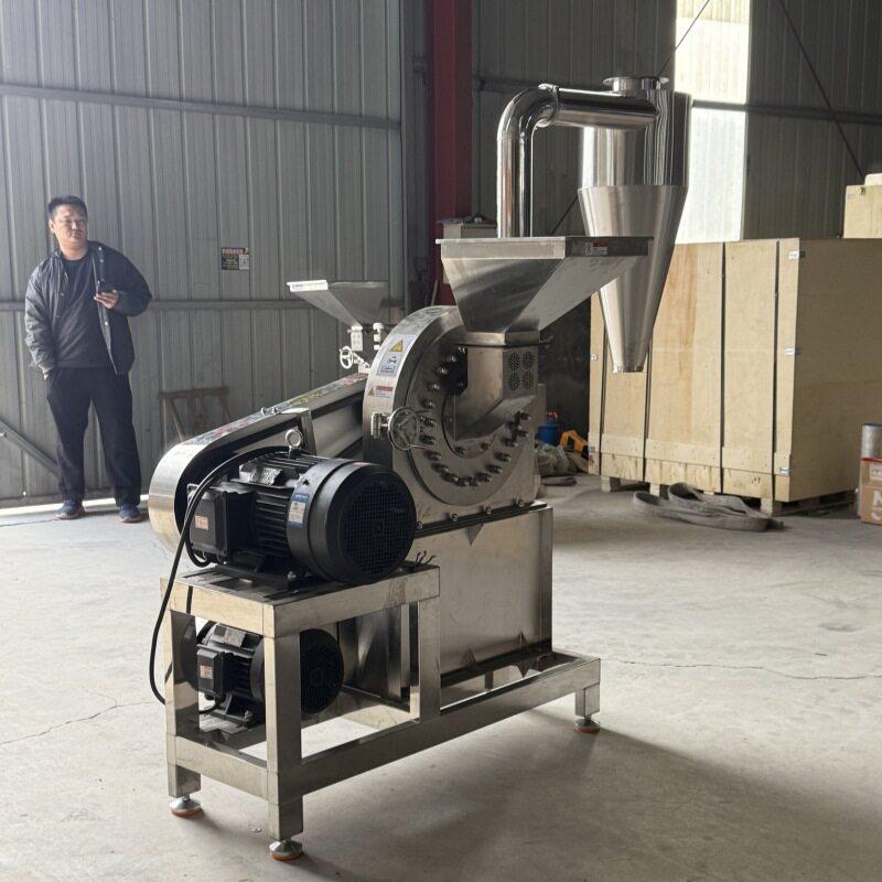 不锈钢齿盘粉碎机咖啡豆粉碎机糯米粉碎机玉米小麦粉碎机