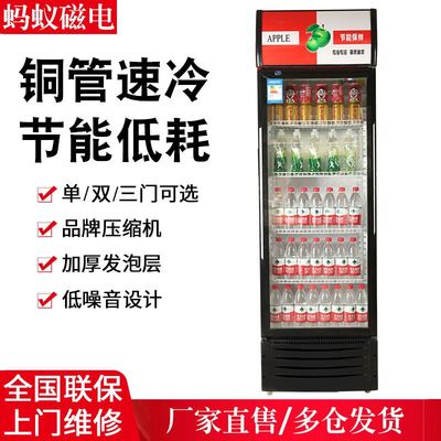 展示柜冷藏保鲜柜商用饮料柜立式单门双门超市冰箱啤酒大容量冰柜