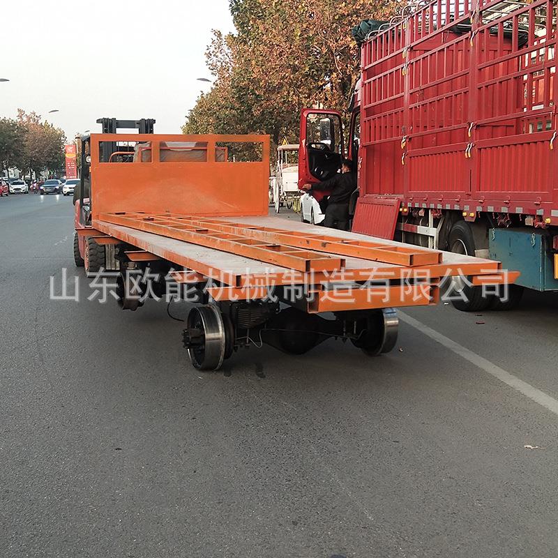 柴油电动铁路货运轨道运输车 四驱柴油轨道运输车 两驱平板搬运车