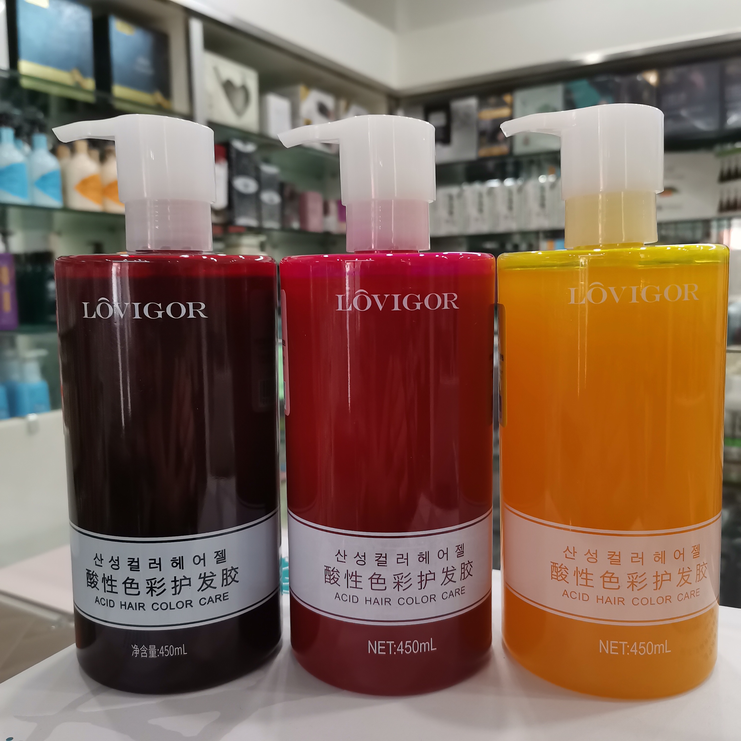 歌秀蓝格清水头发打蜡抛光锁色