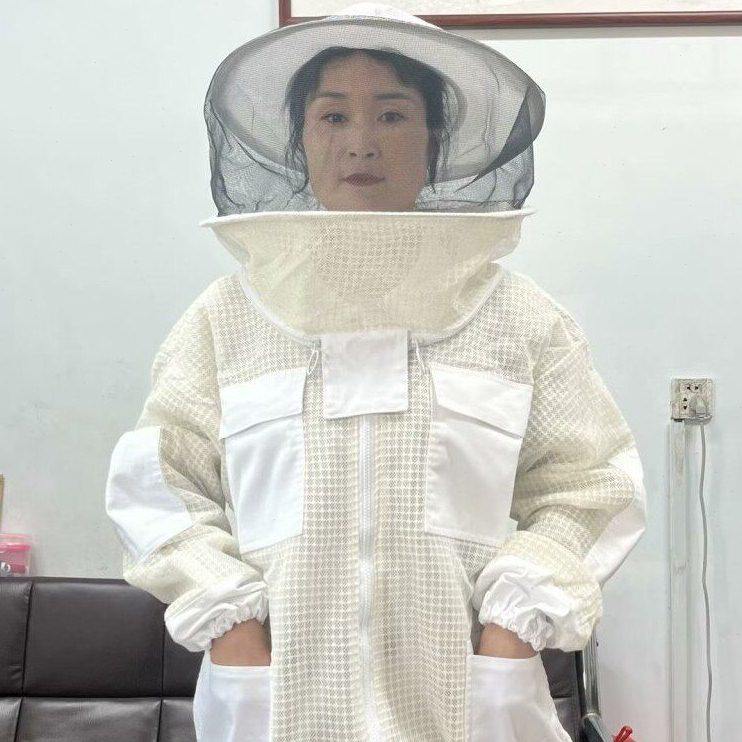 蜂具防蜂服出口型半身棉质透气防蜂衣加厚防蜜蜂蛰3D太空服