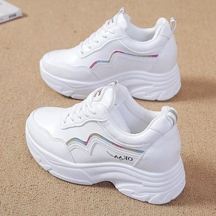 Z15内增高老爹鞋 厚底皮面运动鞋 休闲鞋 女网红百搭2y024春秋新款