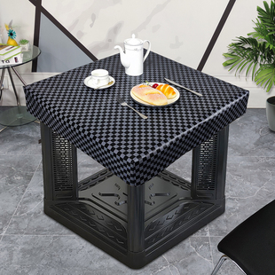 电炉罩烤火罩新款烤o火桌子罩套火炉保护罩电暖桌罩套正方形长方