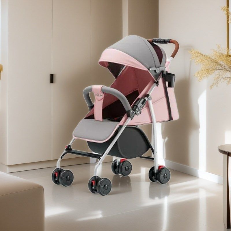 婴儿车超轻便可坐可躺小宝宝便携式伞车儿童避震简易折叠手推车