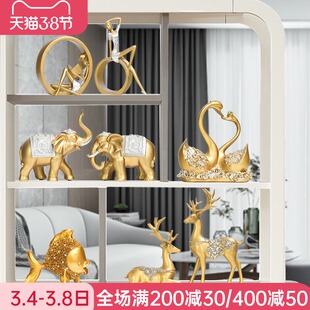 高档轻奢酒柜f装饰品摆件玄关家居软装现代客厅摆件高端大气上档