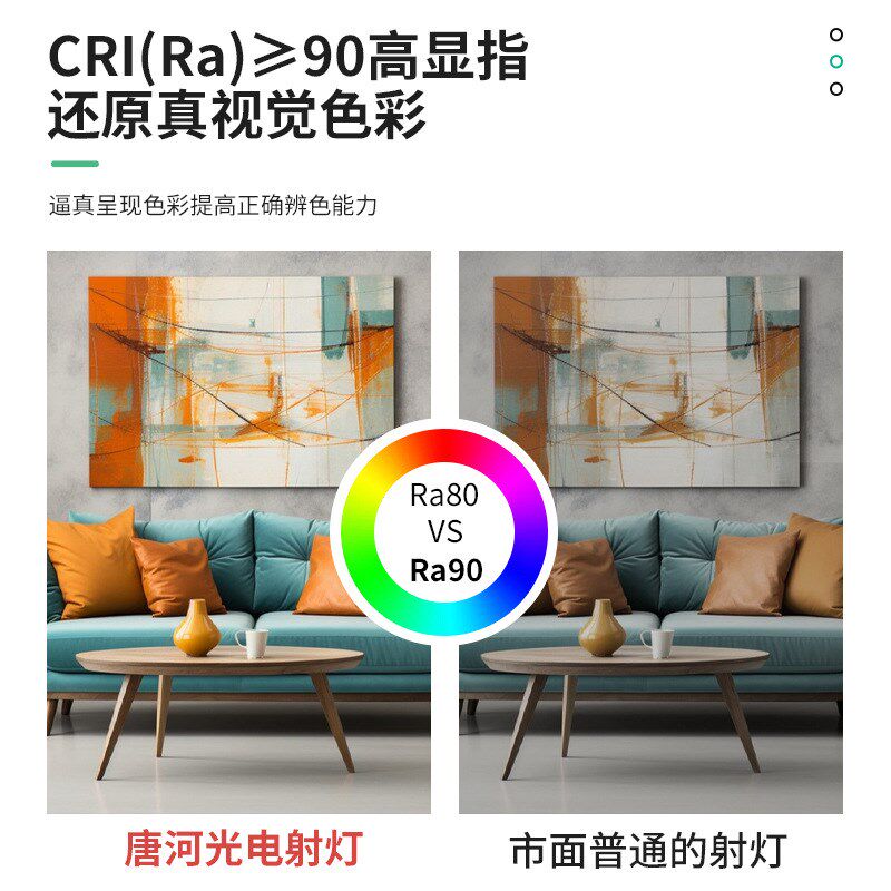 嵌入式长条灯led线条灯家装暗装防眩五 十多头方形圆孔聚光格栅灯
