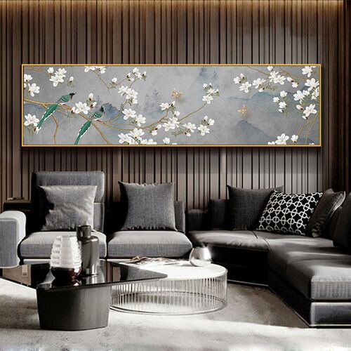4623卧室床头画装饰画s新中式客厅沙发玄关挂画花鸟中国风禅意墙