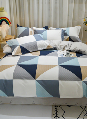 纯棉被套单件双人180x200x23z0单人1.5m学生宿舍100全棉被芯被罩