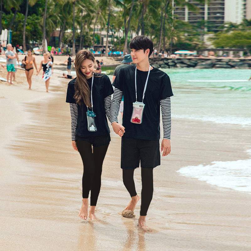 防晒速干宽松版长袖长裤潜水服分体情侣水母衣男遮肉泳衣女游泳衣