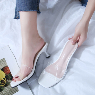 大码 31外穿32一字33新款 44网红女时尚 2020夏季 6凉拖鞋 透明小码