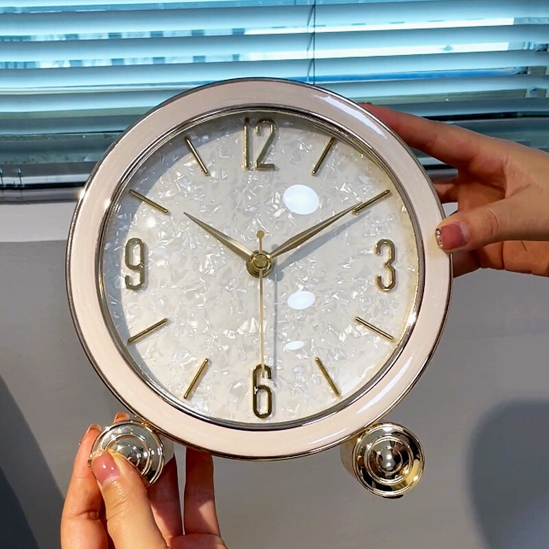 轻奢台式座钟客厅摆放式时钟大气约桌面台钟坐钟表摆件