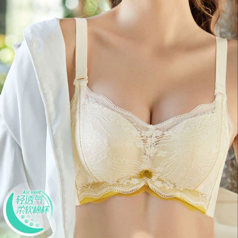 婴儿棉无钢圈超厚聚拢6CM文胸调整型加厚内衣女收副乳Y小胸罩A显