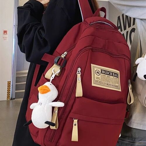 大容量多隔层书包女生初中生背包男生高中轻便双肩包2024新款结实