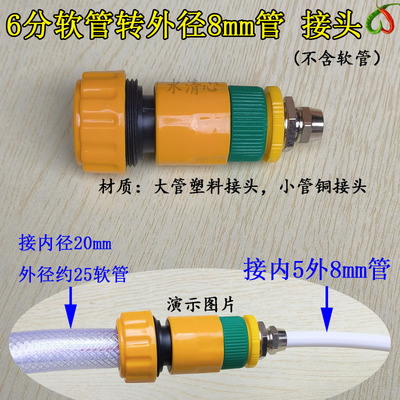 4分转2分管接头6分软管5分3分净水器PE管转接头8mm转1寸水管对接