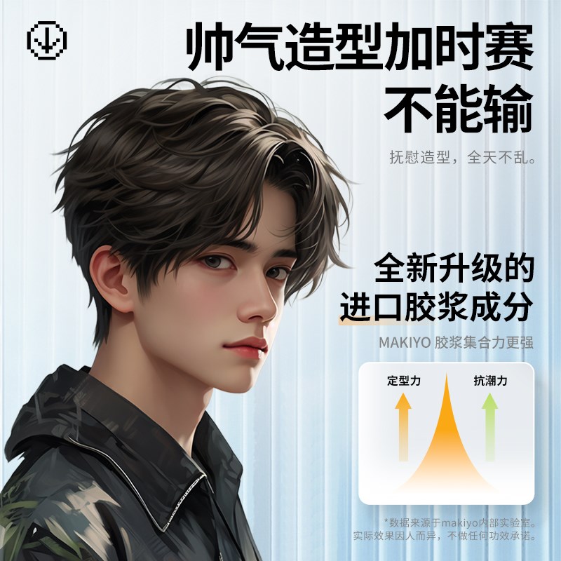 Makiyo定型喷雾女士发胶自然蓬松卷发刘海高颅顶小瓶旅行持久头发