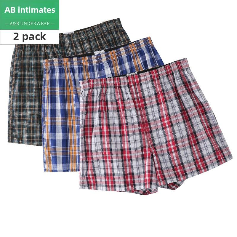 2包Ab箭裤男士平角内裤纯棉宽松布睡衣家庭短裤平角内裤男士0099,女士内衣/男士内衣/家居服,男平角内裤,淘宝优惠券,粉丝福利购,淘宝优惠卷