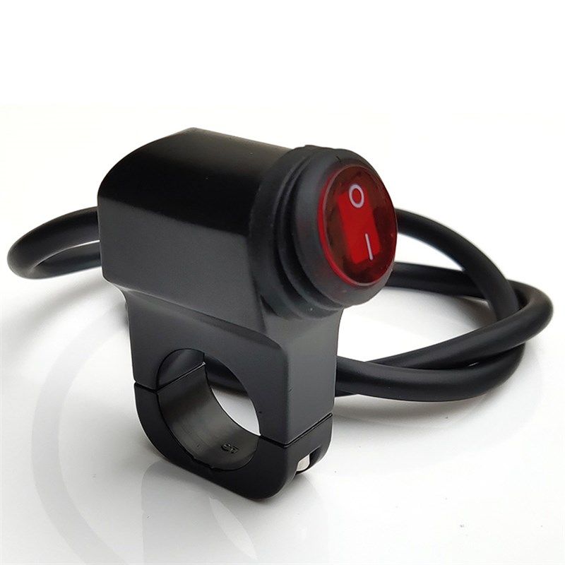 电动摩托车改装LED射灯开关翘板按钮远近光断电双闪把手防水开关,电动车/配件/交通工具,电动车开关,淘宝优惠券,粉丝福利购,淘宝优惠卷