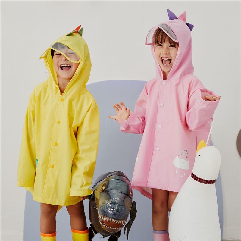 恐龙雨衣男童斗篷式女童2022新款幼儿园中小童全身2-7岁儿童雨披