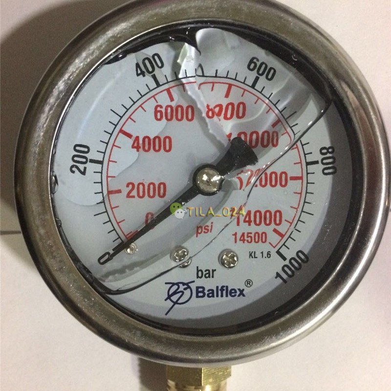 高压洗车机压力表抗震压力表清洗机水泵液压表不锈钢圆表高压水表