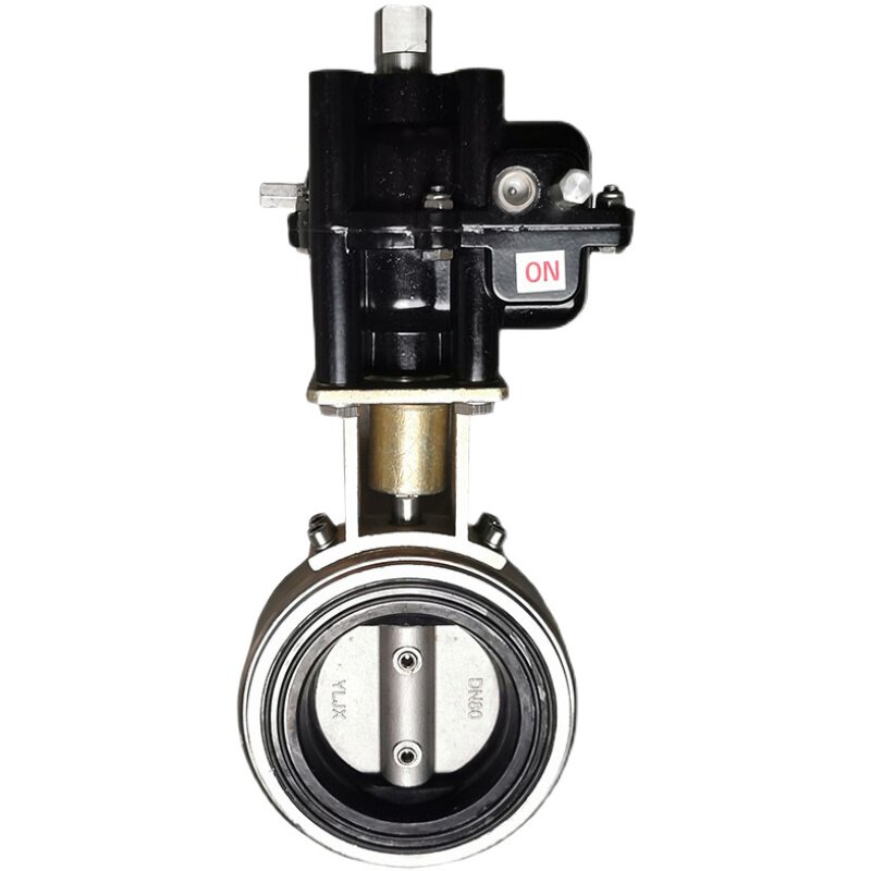 D671X型耐高温气动扇形蝶阀 不锈钢阀板软密封法兰对夹阀门 包邮