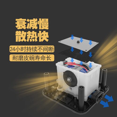 鱼缸超静音增氧泵大气量氧气泵小型家用隔膜增氧机充氧养鱼打氧机