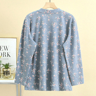 妈妈秋衣秋裤套装大码女士中厚冬开衫中老年人棉毛衫老人保暖内衣