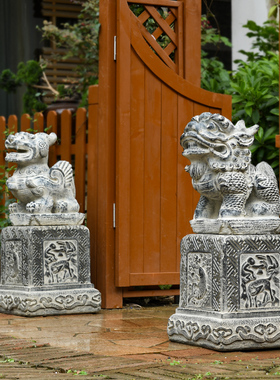 镇宅神兽招财麒麟狮子貔貅别墅庭院花园装饰大门口开业礼品摆件