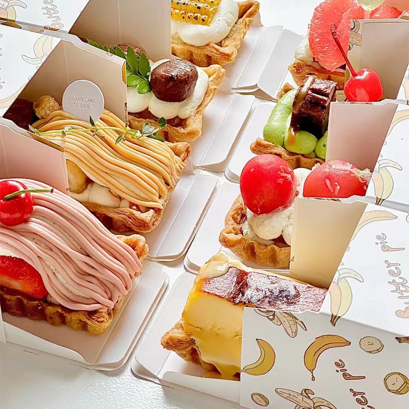 韩国奶油派烤盘模具油酥皮长方形活底不沾水果塔蛋挞烘焙工具家用