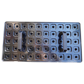 育苗营养盘专用穴盘打孔器塑料穴盘压穴板压孔压坑板压孔播种工具