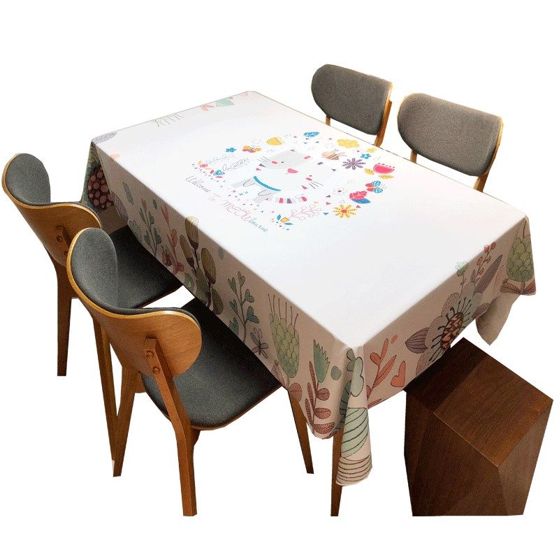 家用无味餐桌布防水防油防烫免洗pvc长方形餐桌布茶几小清新台布,居家布艺,桌布,淘宝优惠券,粉丝福利购,淘宝优惠卷
