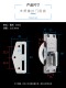 202移门钩锁铝合金门窗锁180度老式 卫生间厨房木门单轨道推拉门锁