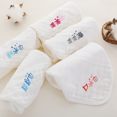 新生儿用品婴儿毛巾口水巾纱布宝宝洗脸纯棉手帕小方巾纱巾布儿童