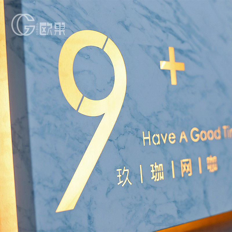 创意镂空灯箱制作挂墙式招牌户外悬挂广告牌定做门头烤漆发光字