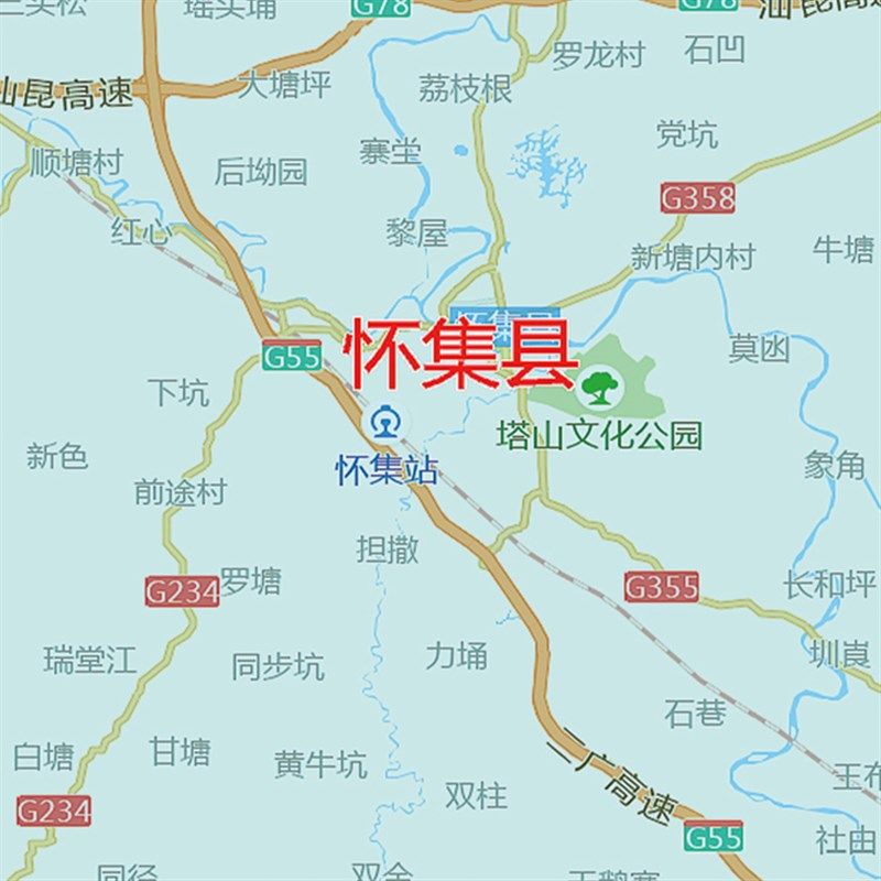 2026新款肇庆市地图贴图办公室挂图高清防水墙壁贴超大装饰画定制
