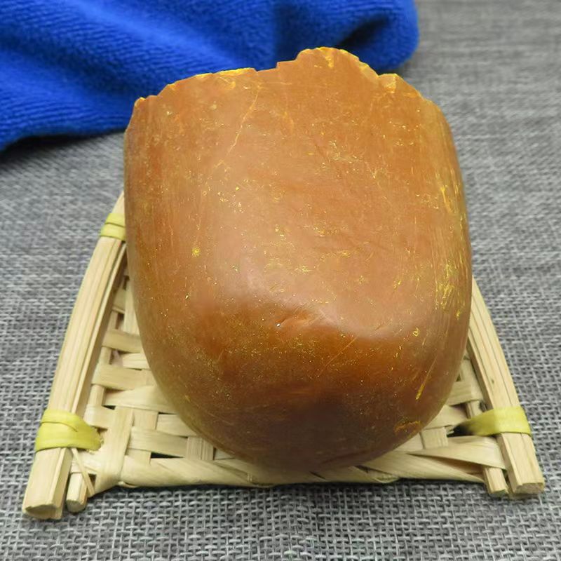 入漆藤黄块玉黄月黄 藤黄粉 增加透明性 大漆调制颜料 国画颜料