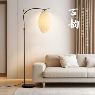 灯帆诧寂风中古风树枝落地灯新中式禅意客厅茶室书房氛围灯灯笼灯