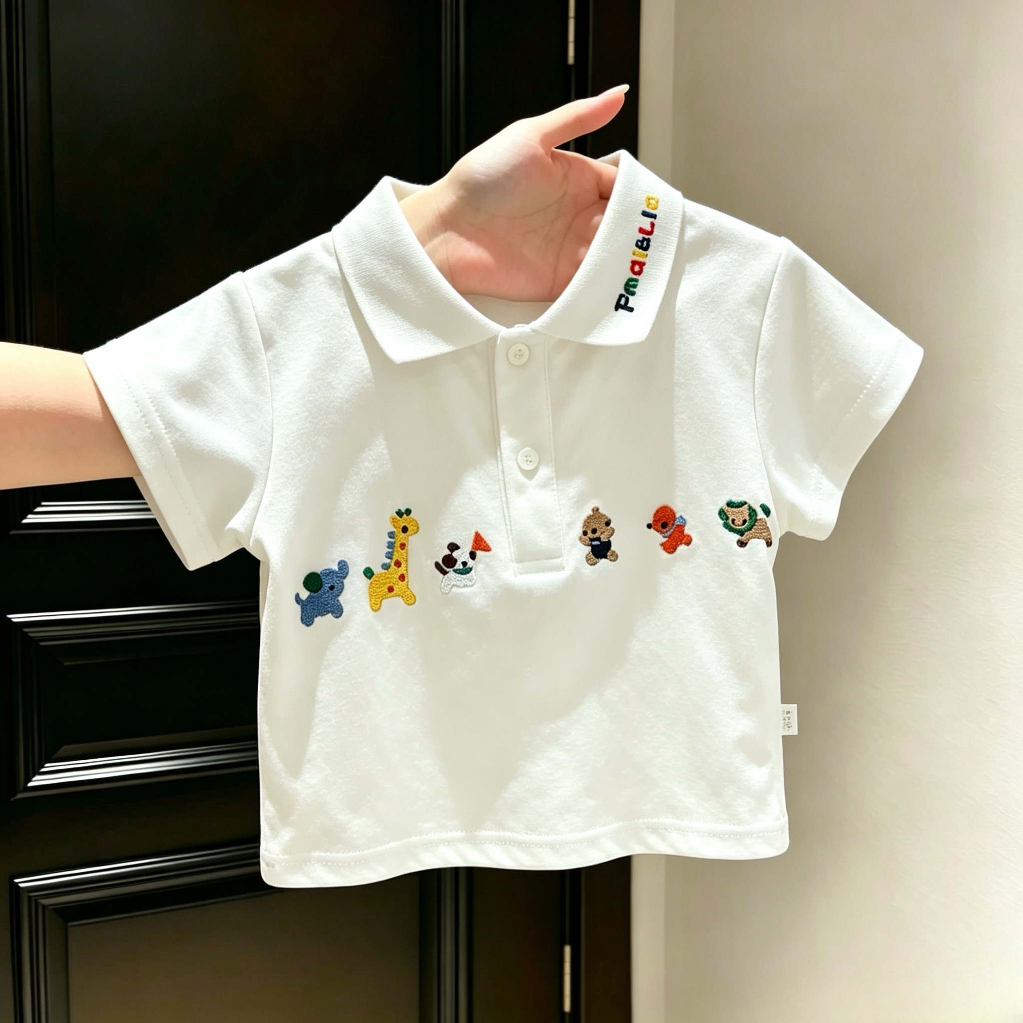 男童polo衫夏季韩版卡通纯棉短袖