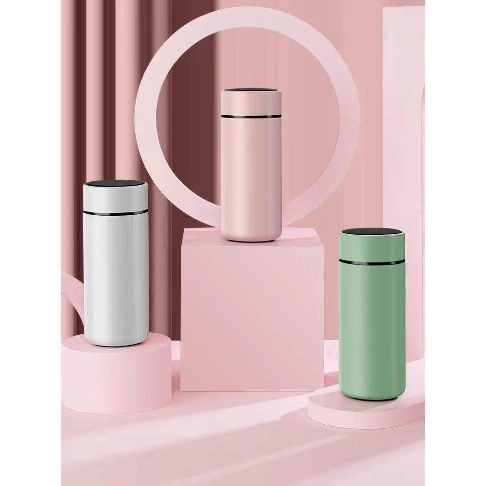 日本HOME316不锈钢保温杯智能测温小巧便携迷你水杯男女泡茶杯子