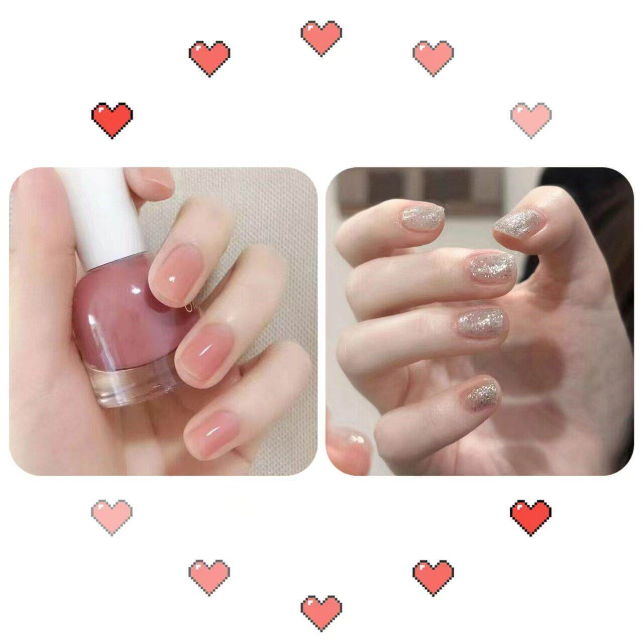 2026裸色指甲油显白快干秋冬ins果冻色流行色气质