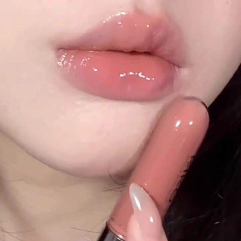 双头唇釉奶茶色口红透明裸色镜面唇蜜嘟嘟唇持久不掉色不沾杯水光